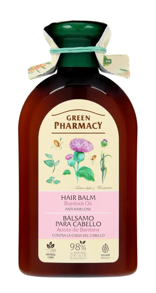 Green Pharmacy Balsamas silpniems ir slenkantiems plaukams - Varnalėšų aliejus 300ml - Kosmetika