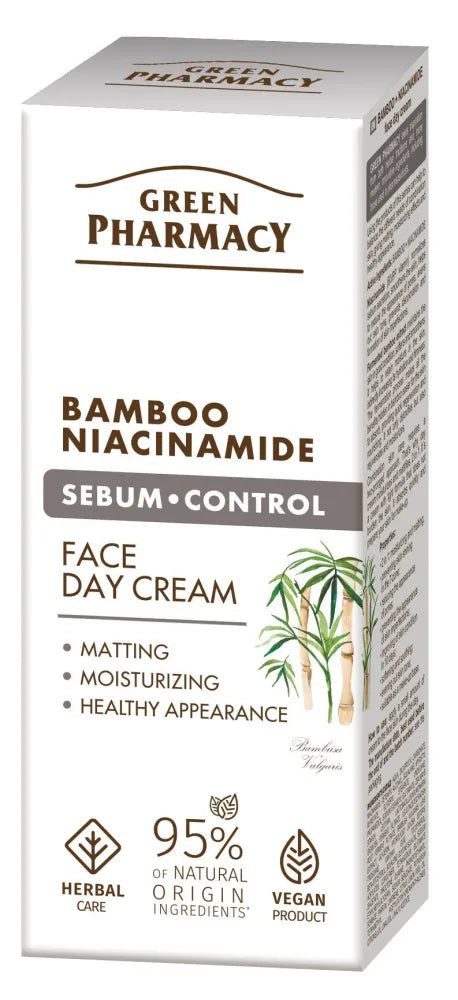 GREEN PHARMACY Bamboo + Niacinamide Day Cream 50 ml. - Kosmetika