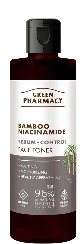 GREEN PHARMACY Bamboo + Niacinamide Facial Tonic 200 ml. - Kosmetika
