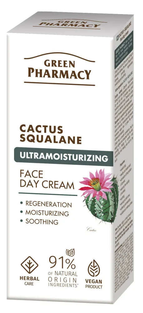 GREEN PHARMACY Cactus + Squalane Ultra Moisturizing Day Cream 50 ml - Kosmetika