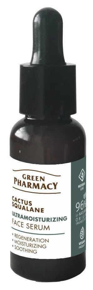 GREEN PHARMACY Cactus + Squalane Ultra Moisturizing Face Serum 30 ml. - Kosmetika