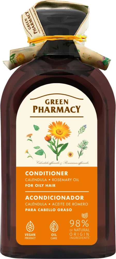 GREEN PHARMACY Conditioner for oily hair Calendula and Rosemary Oil 300 ml. - Kosmetika