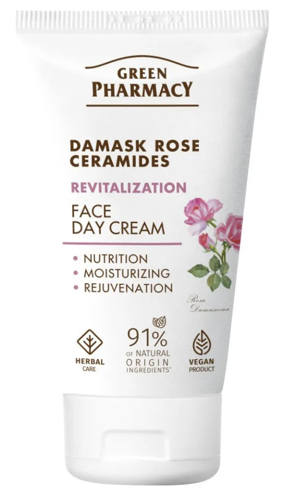 GREEN PHARMACY Damask Rose + Ceramides Revitalizing Day Cream 50 ml - Kosmetika