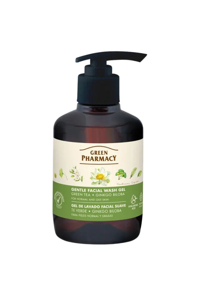 GREEN PHARMACY Gentle facial cleansing gel for combination and oily skin Tea 270 ml - Kosmetika