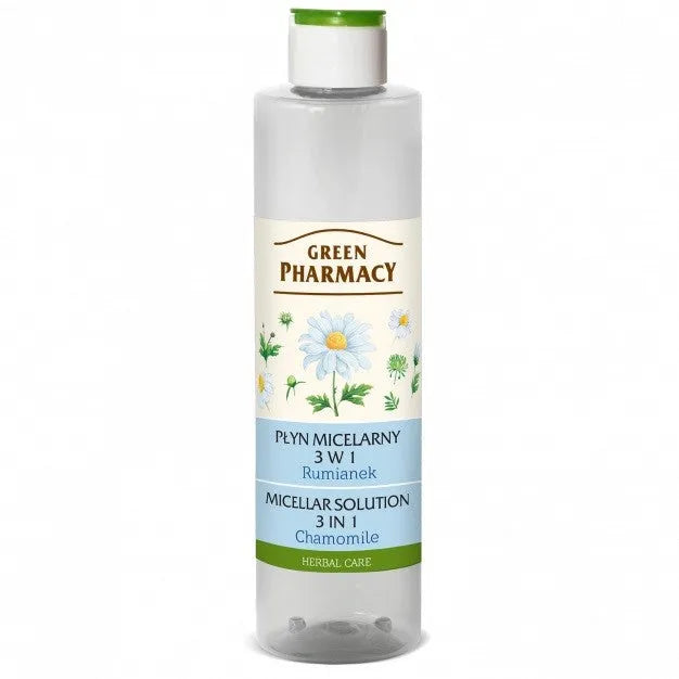Green Pharmacy Micellar Liquid 3in1 su ramunėlių ekstraktu 250ml - Kosmetika