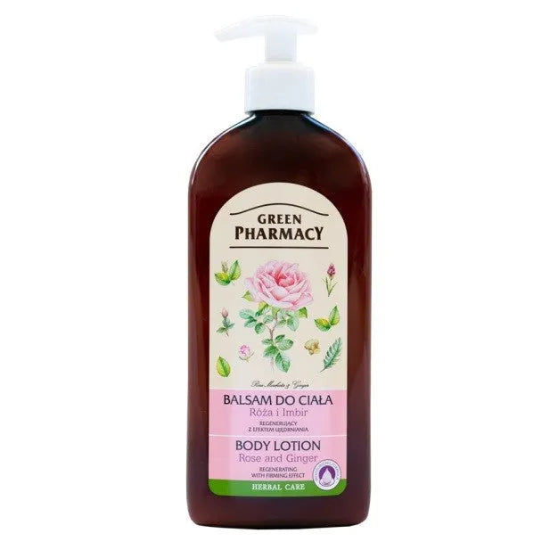 Green Pharmacy Regenerating kūno balzamas Rožė ir Imbieras 500ml - Kosmetika