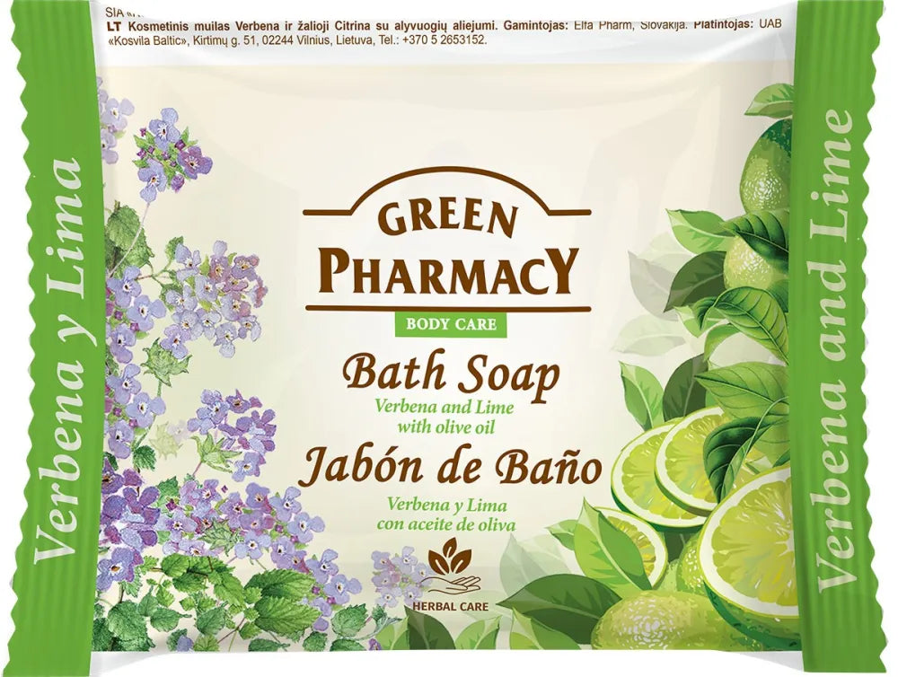 GREEN PHARMACY Verbena + Lime hand soap bar 100 g - Higiena