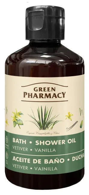 GREEN PHARMACY Vonios ir dušo aliejus Vetiveras Vanilė 250 ml - Kosmetika