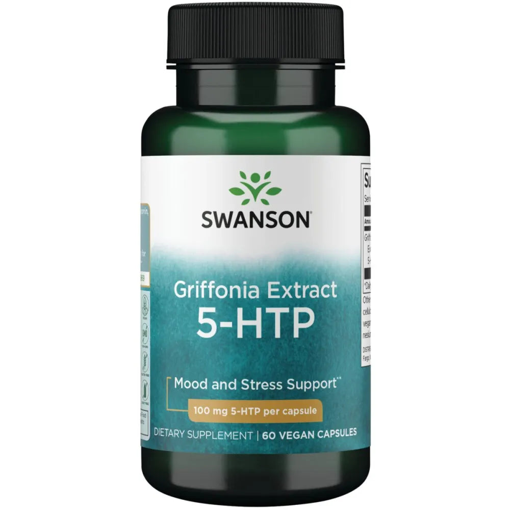 Griffonia Extract 5-HTP 60 VCAPS - Swanson - Papildai