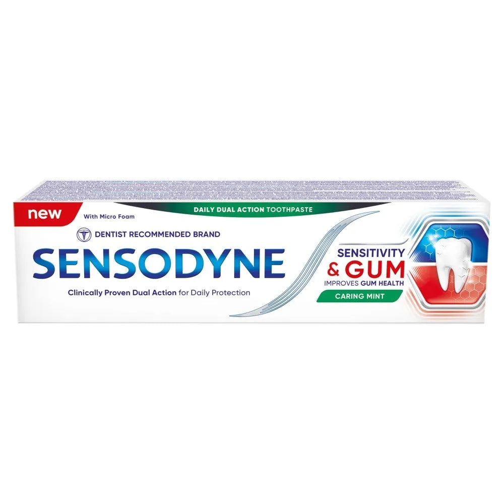 GSK Sensodyne dantų pasta jautrumui ir dantenų priežiūrai su mėtų skoniu 75ml - Kosmetika