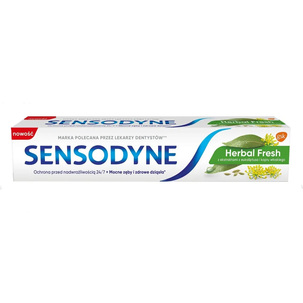 GSK Sensodyne Herbal Fresh Dantų pasta 75ml - Kosmetika