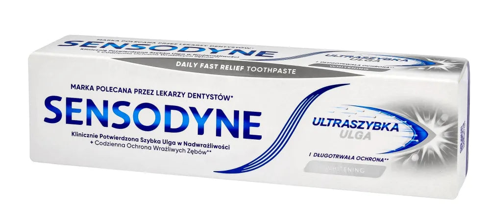 GSK SENSODYNE ULTRA FAST RELIEF Balta 06.25 - Kosmetika