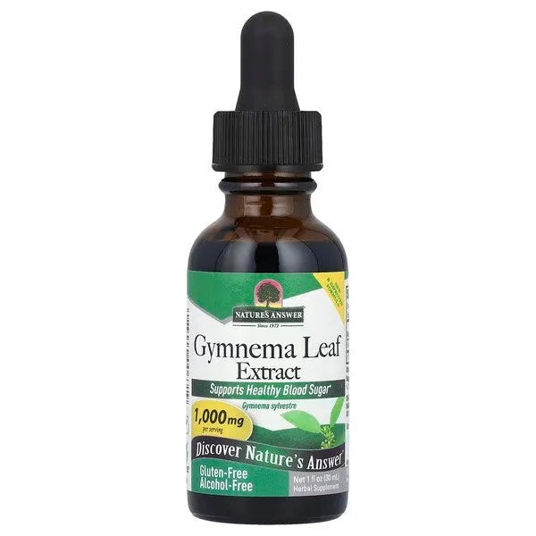 Gymnema Leaf Extract 1000mg - 30 ml - Nature’s Answer - Papildai