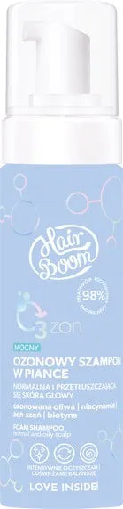 HairBoom O3ZON Foaming Hair Shampoo 200 ml - Kosmetika