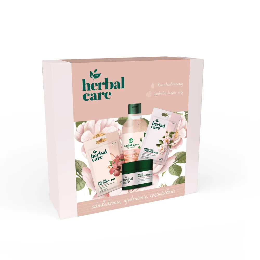 HERBAL CARE Gift Set Wild Rose (Face Cream 50ml + Micellar Water 400ml + Mask 7g + Scrub 7g) - Kosmetika