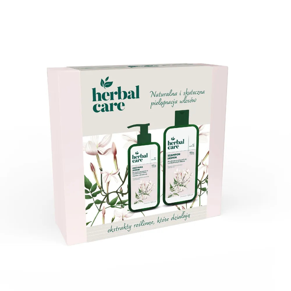 HERBAL CARE Jasmine Gift Set (Hair Shampoo 330ml + Hair Conditioner 200ml) - Kosmetika