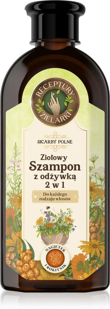 HERBAL RECIPES Field Treasures 2in1 šampūnas su kondicionieriumi visiems plaukų tipams 350ml - Kosmetika