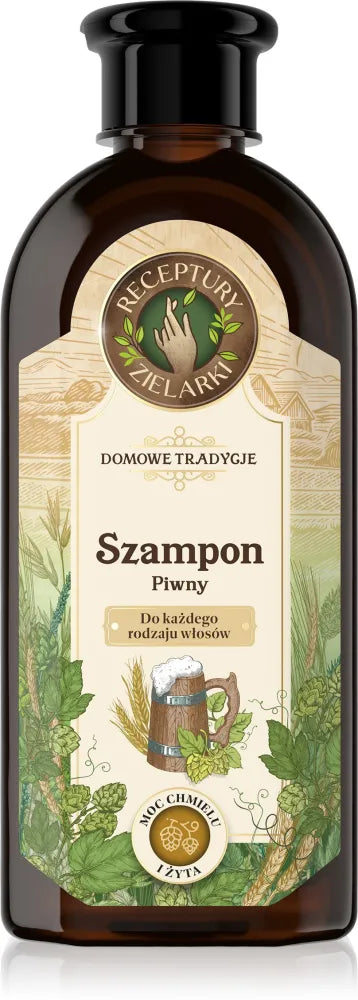 HERBAL RECIPES Namų tradicijos alaus šampūnas visiems plaukų tipams 350ml - Kosmetika