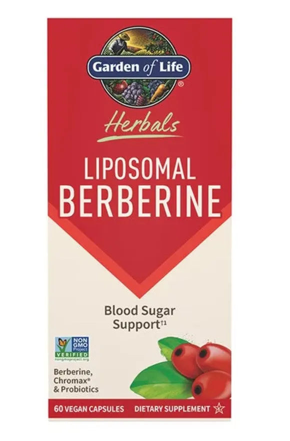 Herbals Liposomal Berberine - 60 vcaps - Garden of Life - Papildai