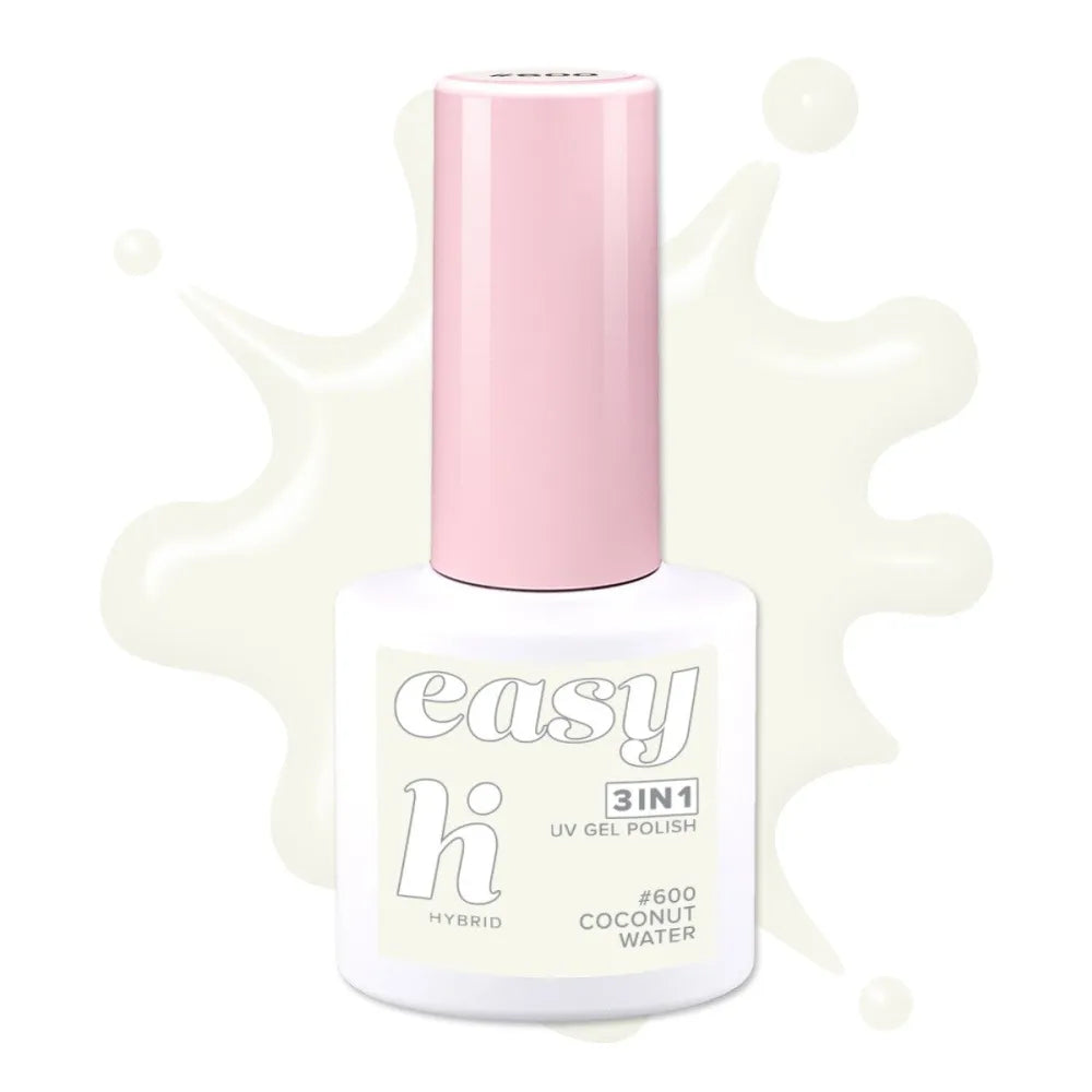 HI HYBRID Easy 3in1 Varnish no. 600 Coconut Water 5 ml - Kosmetika