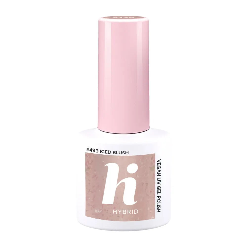 HI HYBRID Frosted Fairytale Nail Polish 493 Iced Blush 5 ml - Kosmetika