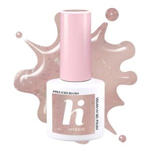 HI HYBRID Frosted Fairytale Nail Polish 493 Iced Blush 5 ml - Kosmetika