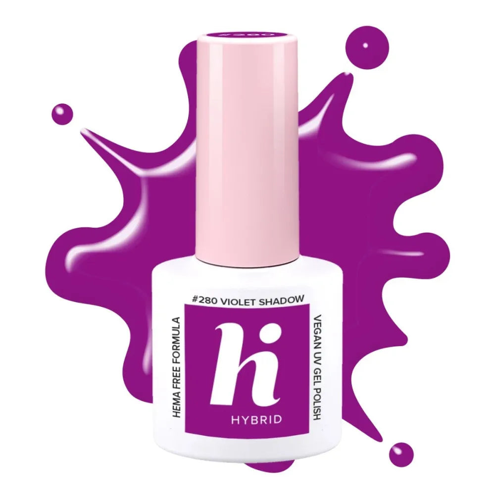 Hi Hybrid HEMA Free Lacquer Neon #280 Violet Shadow 5ml - Kosmetika