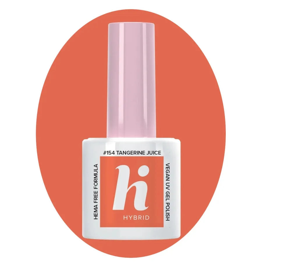 Hi Hybrid HEMA Free Lacquer Palm Springs #154 Tangarine Juice 5ml - Kosmetika