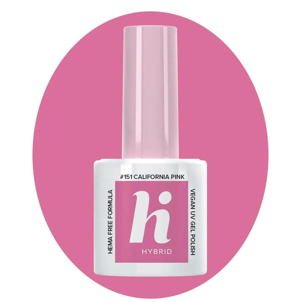 Hi Hybrid HEMA Free Lakštinis Palm Springs #151 Kalifornija Rožinė 5ml - Kosmetika