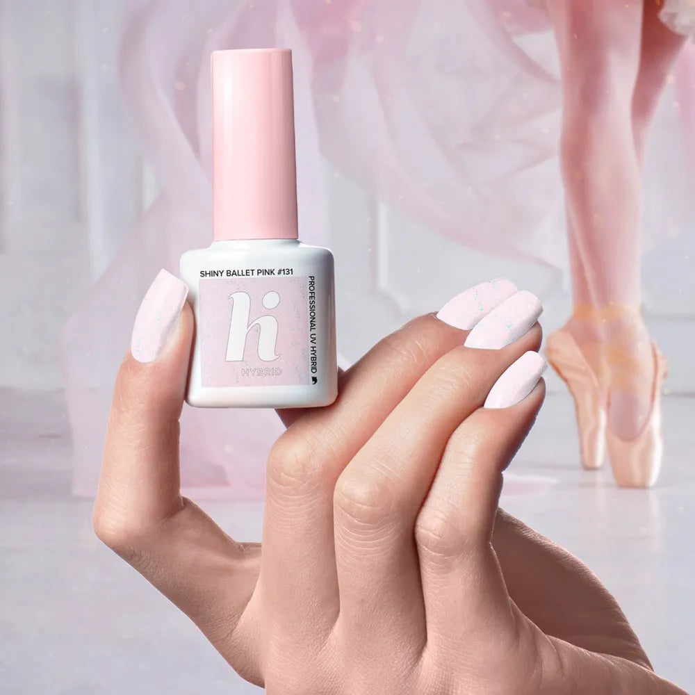 Hi Hybrid Lacquer #131 Blizgantis Baleto Rožinis - Balerina 5ml - Kosmetika