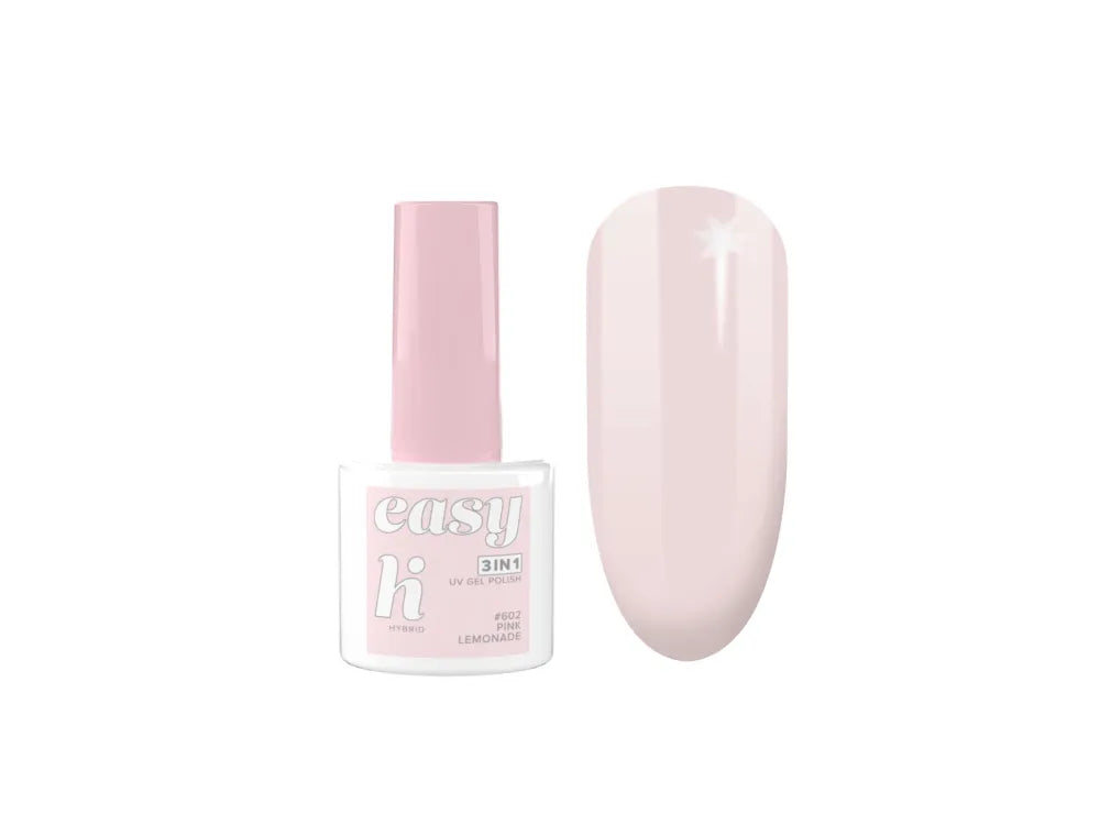 Hi Hybrid Lacquer Easy 3in1 No. 602 Pink Lemonade 5ml - Kosmetika