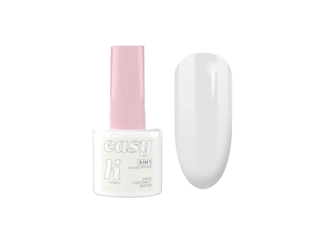 Hi Hybrid Lacquer Easy 3in1 Nr. 600 Kokosų Vanduo 5ml - Kosmetika