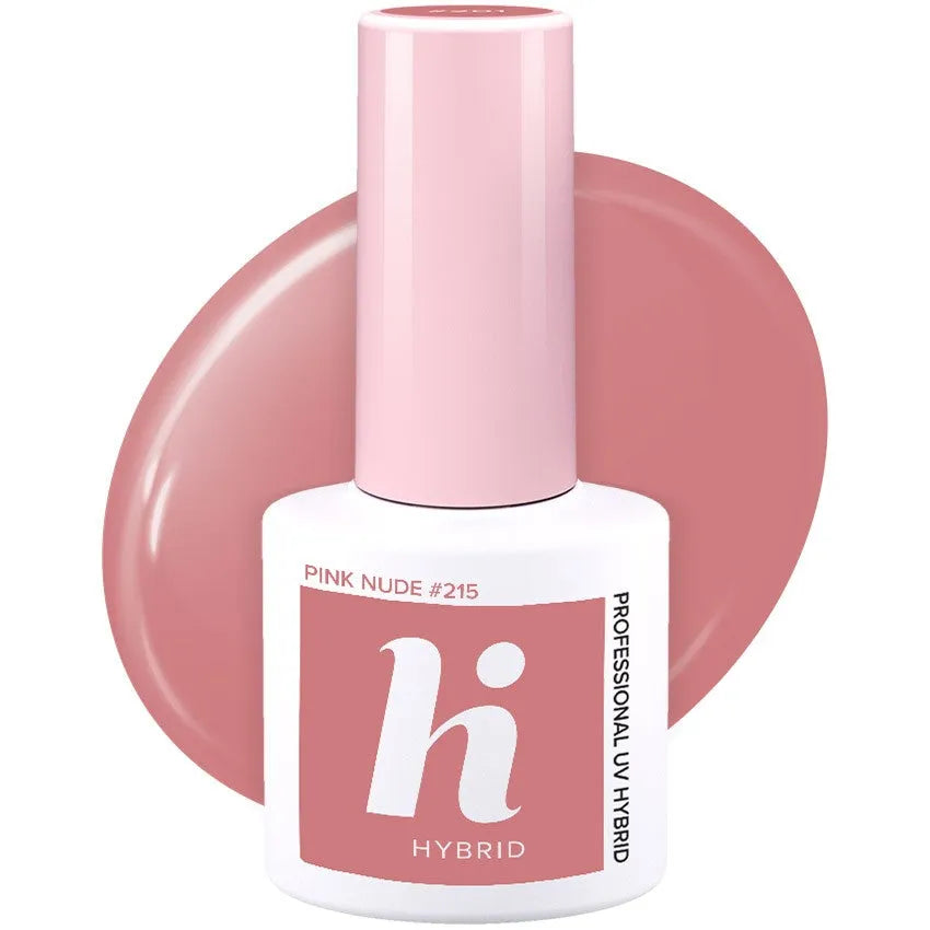 Hi Hybrid Lacquer Nr. 215 Rožinė Nuda 5ml - Kosmetika