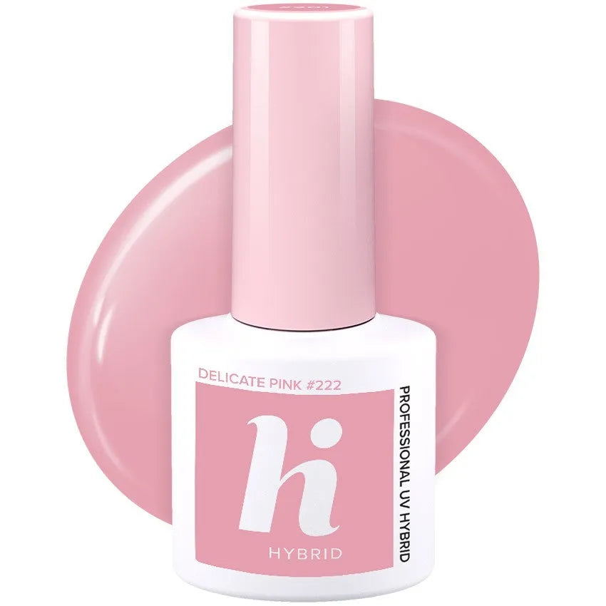 Hi Hybrid Lacquer Nr. 222 Delikatus Rožinis 5ml - Kosmetika