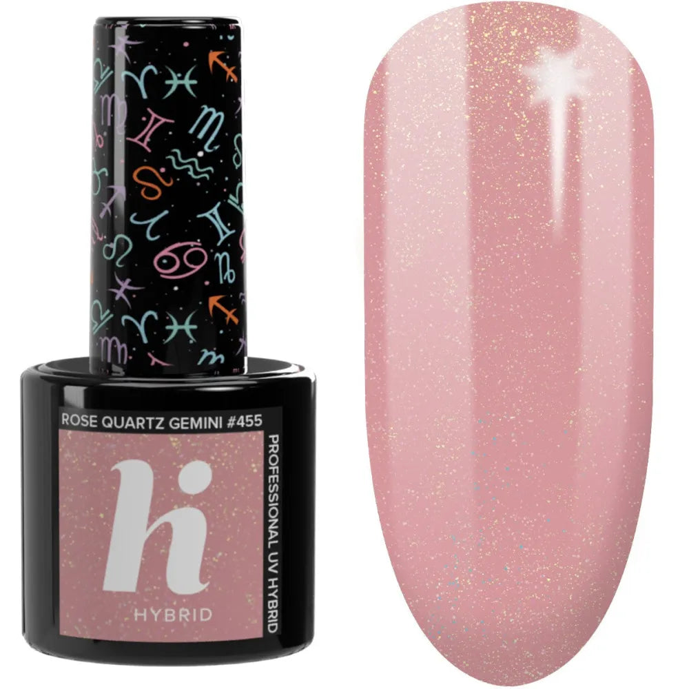 Hi Hybrid Lacquer Zodiac Nr. 455 Rožinis Kvarcas Dvyniai 5ml - Kosmetika