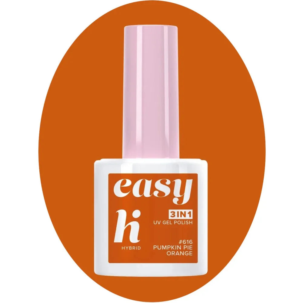 Hi Hybrid Lakier hybrydowy Easy 3w1 #616 Moliūgų pyragas Oranžinė 5ml - Kosmetika