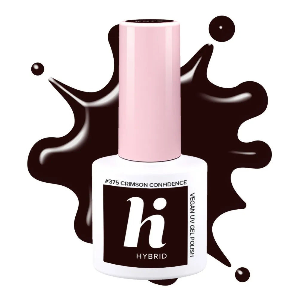 HI HYBRID Varnish 375 Crimson Confidence 5 ml. - Kosmetika