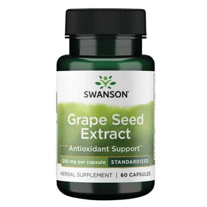 High Potency Grape Seed Extract - Standardized - 200 mg - N60 - Swanson - Papildai