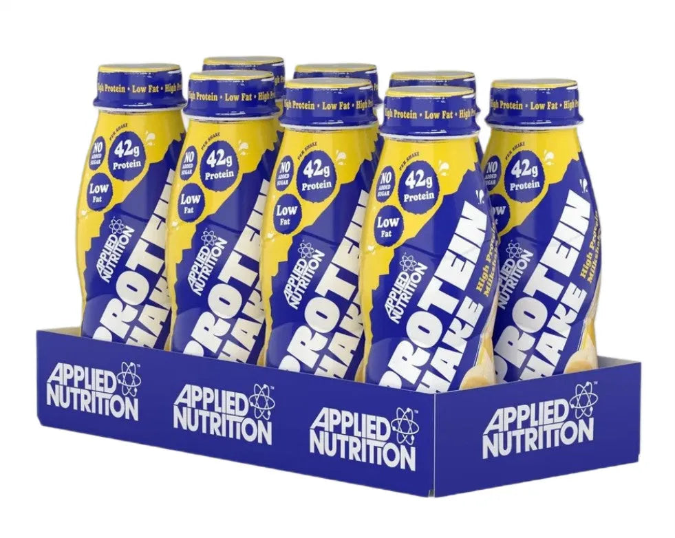 High Protein Shake Banana Delight - 8 x 500 ml - Applied Nutrition - Sporto papildai