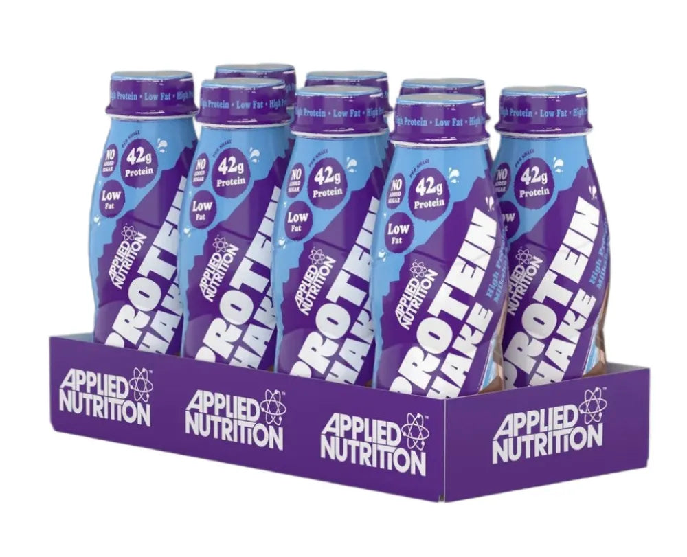 High Protein Shake Double Chocolate - 8 x 500 ml - Applied Nutrition - Sporto papildai