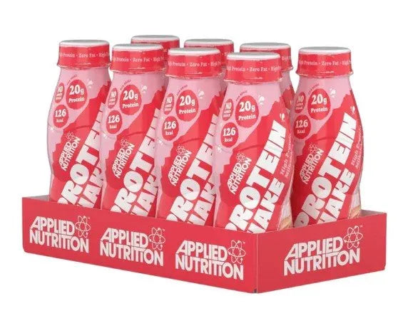 High Protein Shake Strawberries & Cream - 8 x 330 ml - Applied Nutrition - Sporto papildai