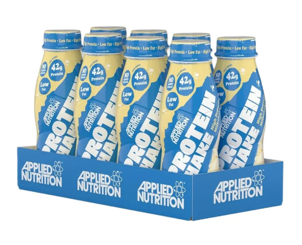 High Protein Shake Vanilla Ice Cream - 8 x 500 ml - Applied Nutrition - Sporto papildai