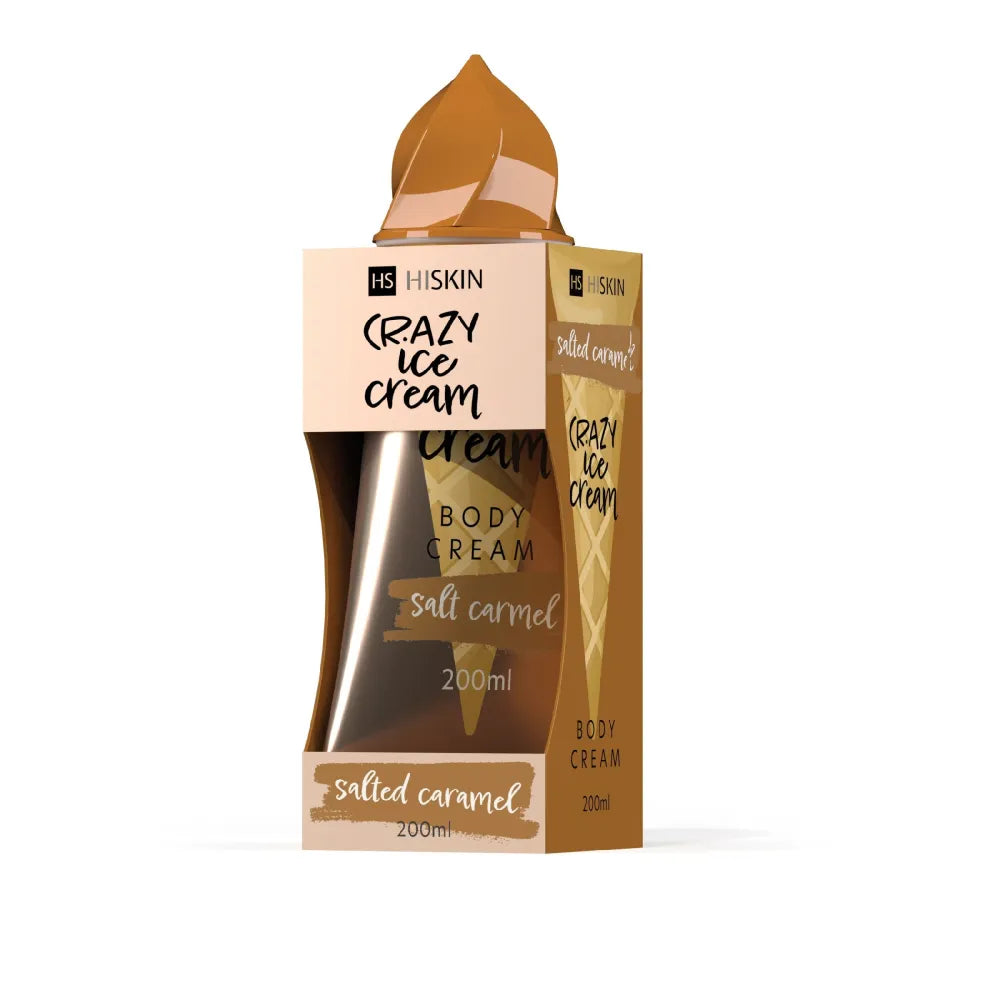 HISKIN Crazy Ice Cream Body - Sūdyta karamelė 200 ml - Kosmetika