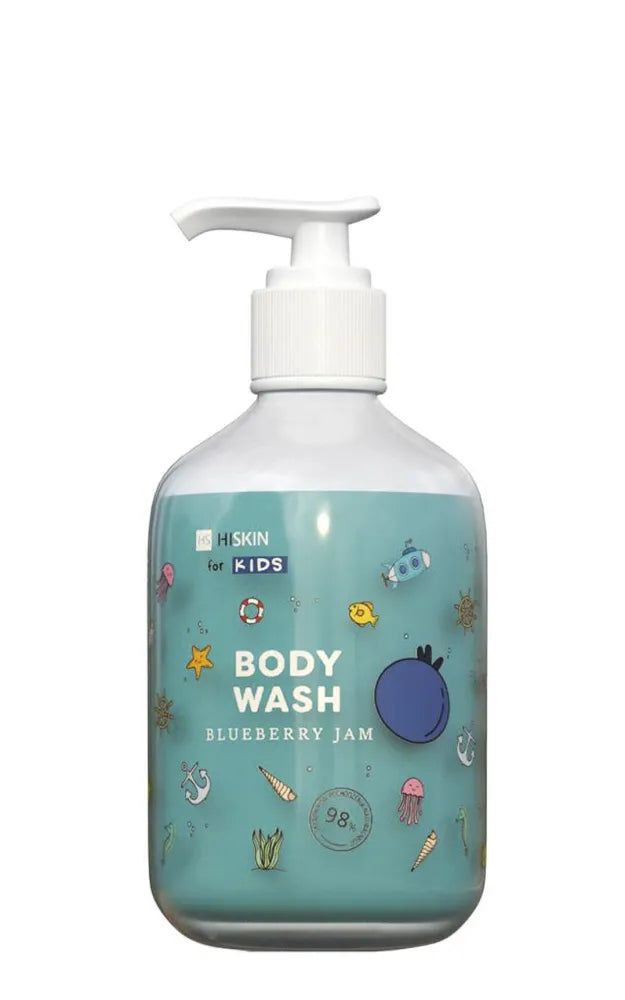 HISKIN for Kids kūno prausiklis mėlynių džemas 400 ml - Kosmetika