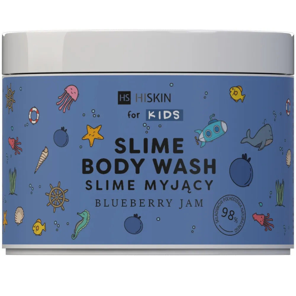 HISKIN for Kids kūno prausiklis slime mėlynių džemas 150 ml - Kosmetika
