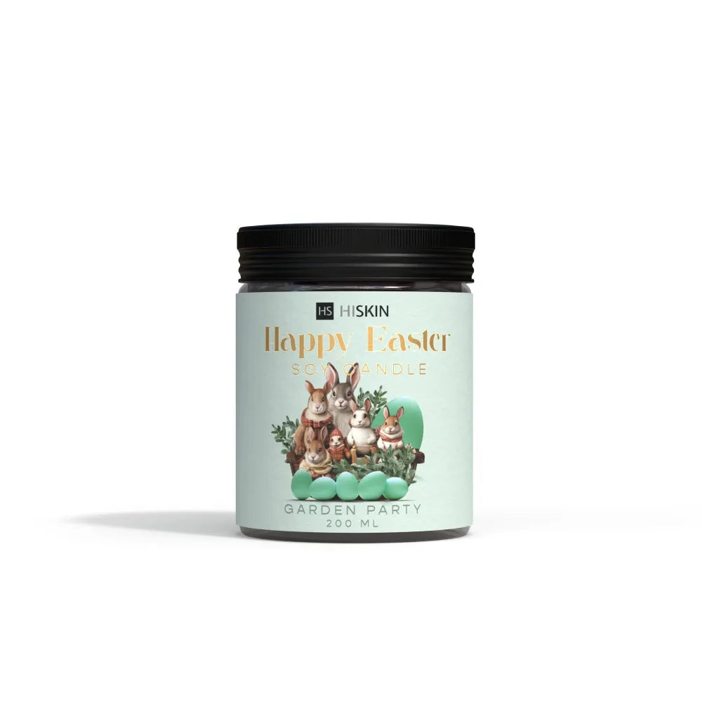 HISKIN Happy Easter Soy Candle - Garden Party 200 ml. - Medicinos ir slaugos prekės