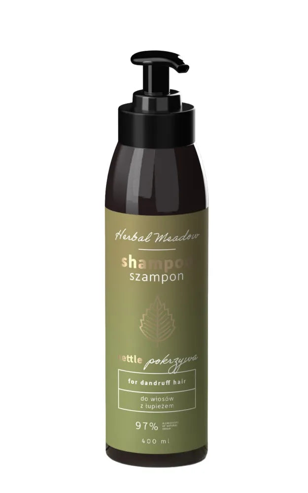 HISKIN Herbal Meadow Nettle Shampoo - prieš pleiskanas plaukams 400 ml - Kosmetika