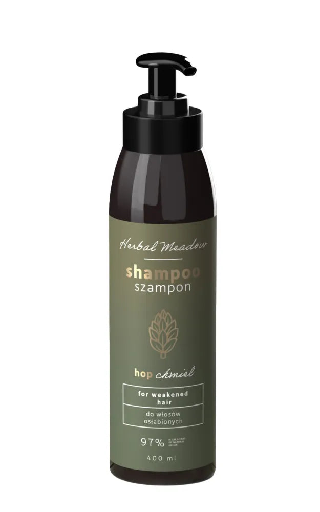 HISKIN Herbal Meadow Shampoo Hops - silpniems plaukams 400 ml - Kosmetika