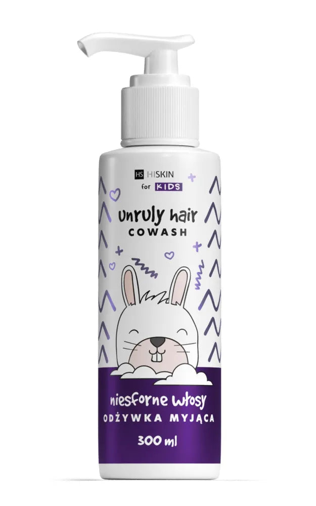 HISKIN Kids Unruly Cleansing Conditioner + Shampoo skirtas nepaklusniems plaukams 300 ml - Kosmetika