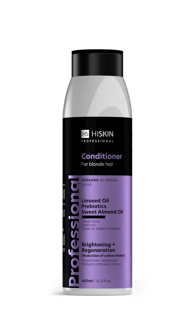 HISKIN Professional Blonde plaukų kondicionierius - šviesinimas ir regeneracija 400 ml - Kosmetika